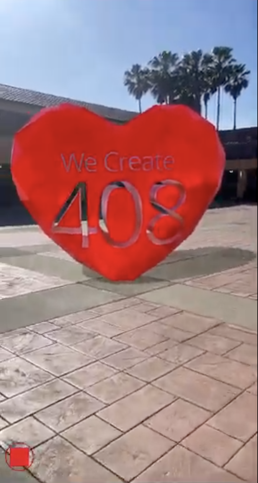 408 We Create Butterflies heart installation